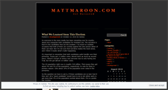 Desktop Screenshot of mattmaroon.com