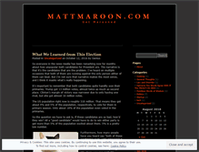 Tablet Screenshot of mattmaroon.com